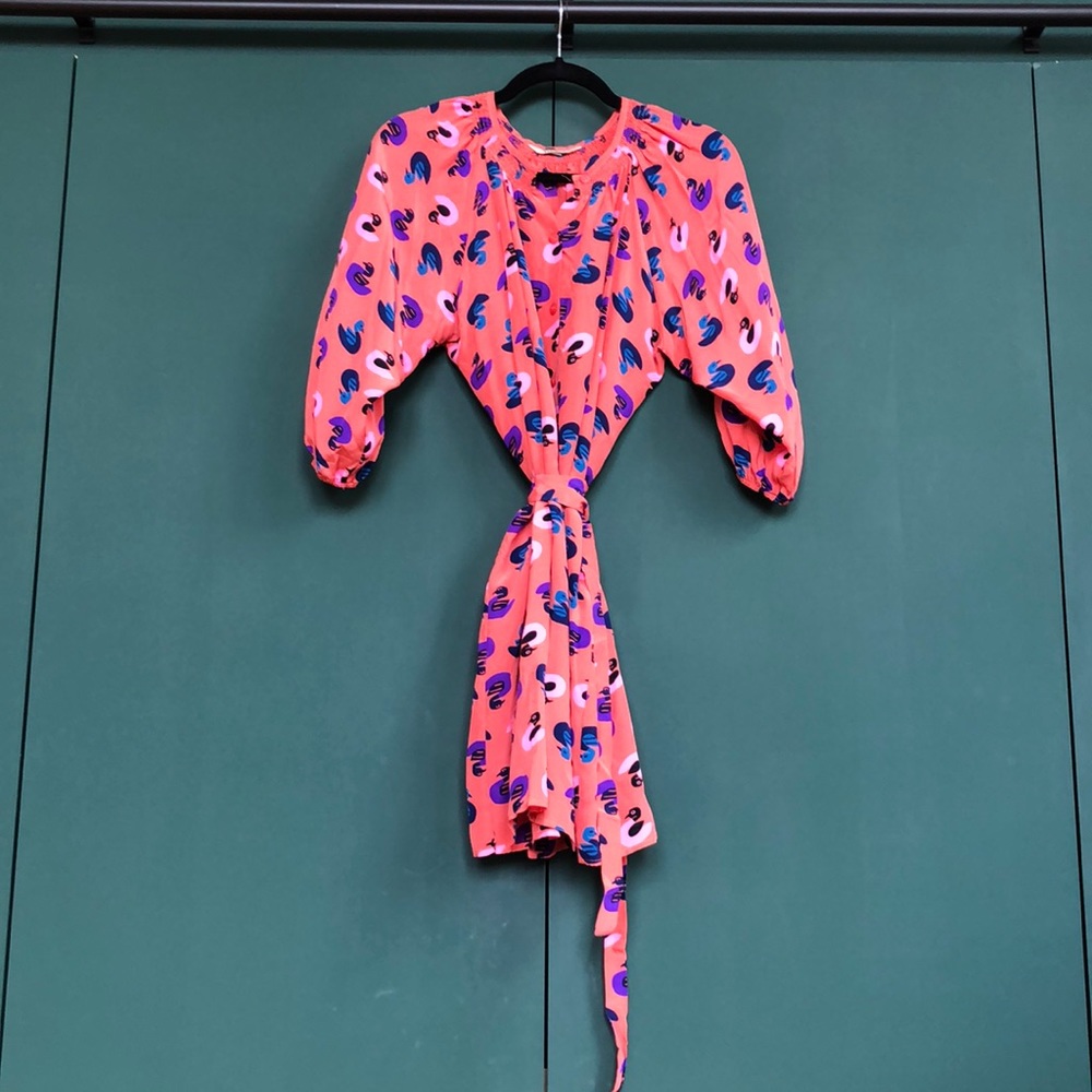 Tucker mini silk dress